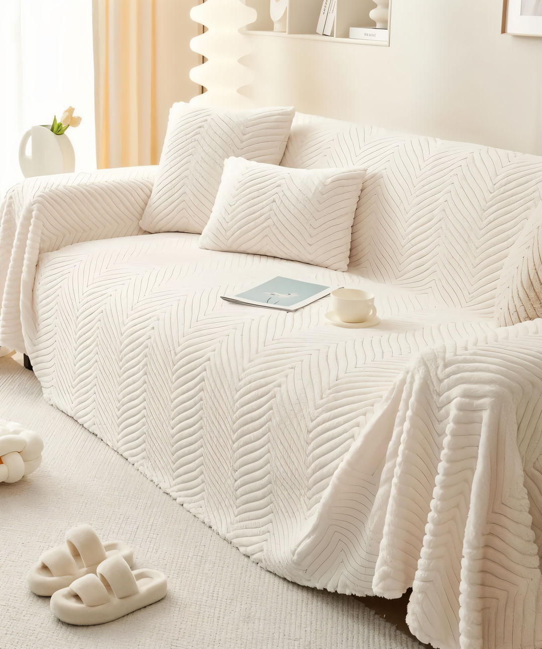 BowLift | LuxuraWrap | Non-slip sofa cover for pets