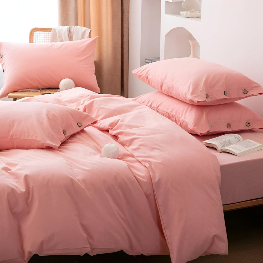 BowLift | Breathable Cotton Bedding Set with Two Pillowcases