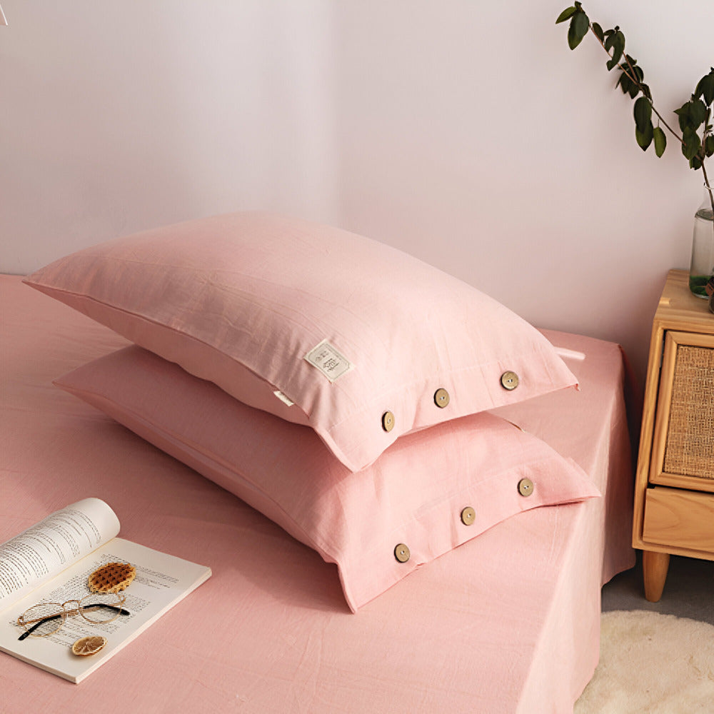 BowLift | Breathable Cotton Bedding Set with Two Pillowcases