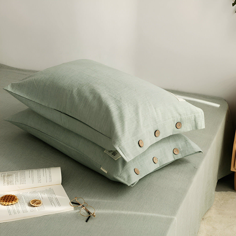 BowLift | Breathable Cotton Bedding Set with Two Pillowcases