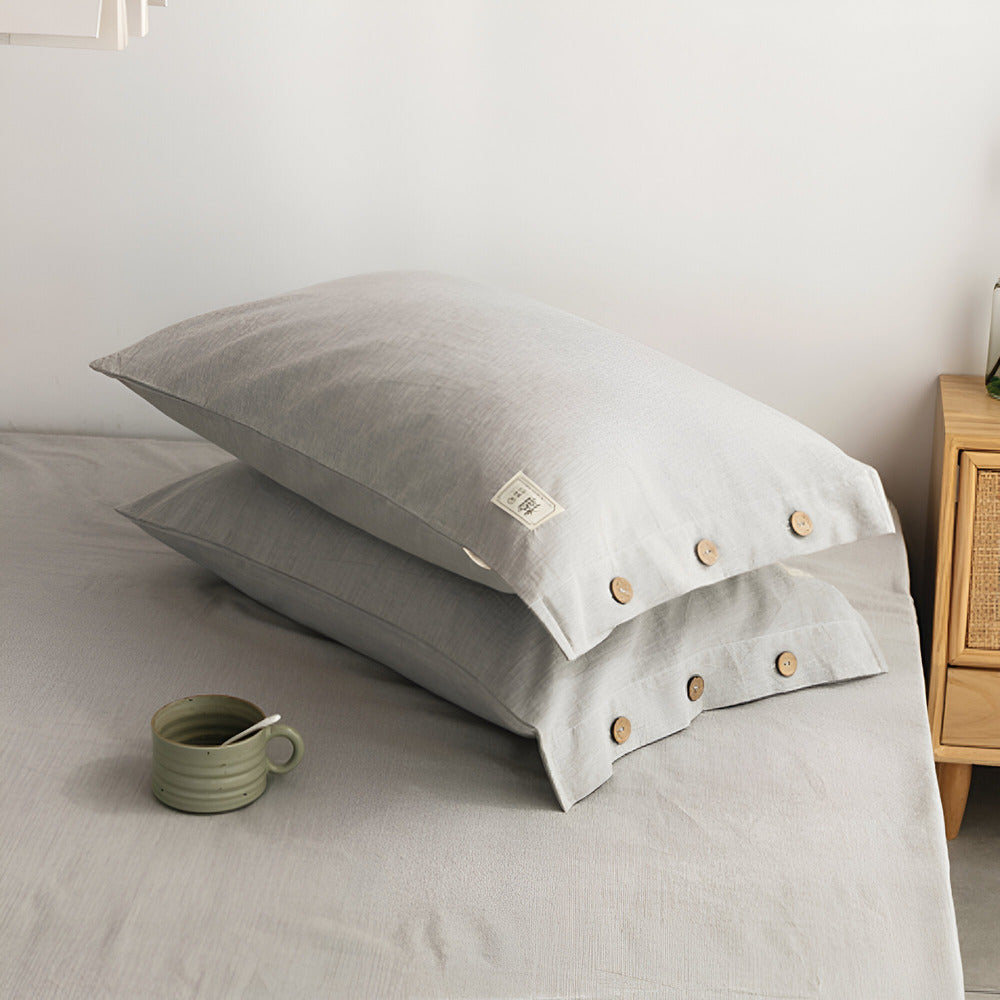 BowLift | Breathable Cotton Bedding Set with Two Pillowcases