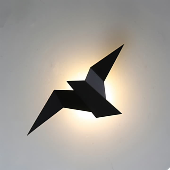BowLift | OriTori Wall Light - Geometric Origami Bird Wall Light - Japanese Style Wall Light Design