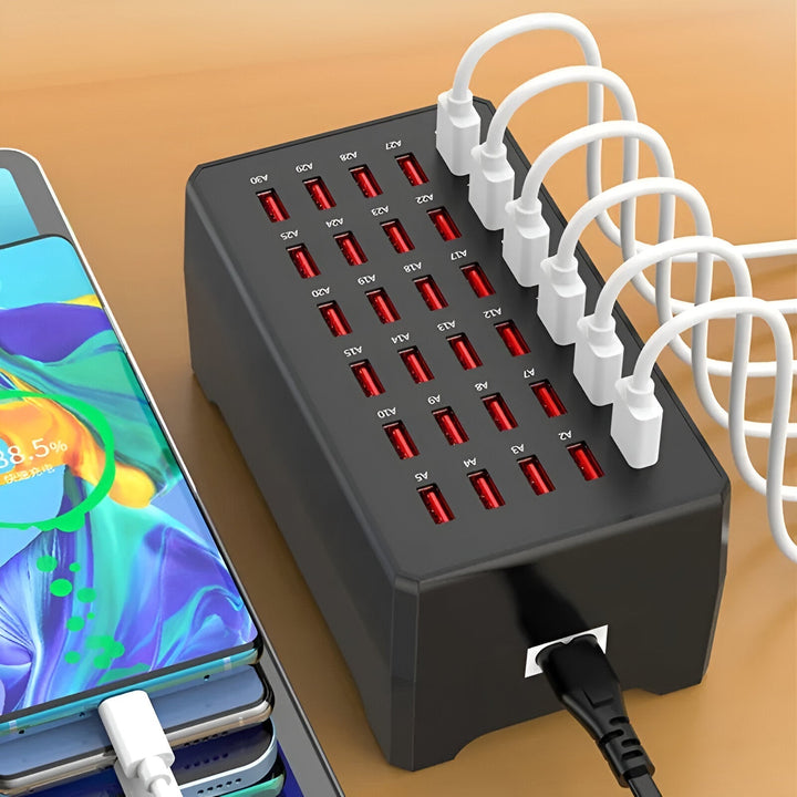 Azura | PowerPort Pro 30 - Universal Multi-USB Charging Station with 30 Ports