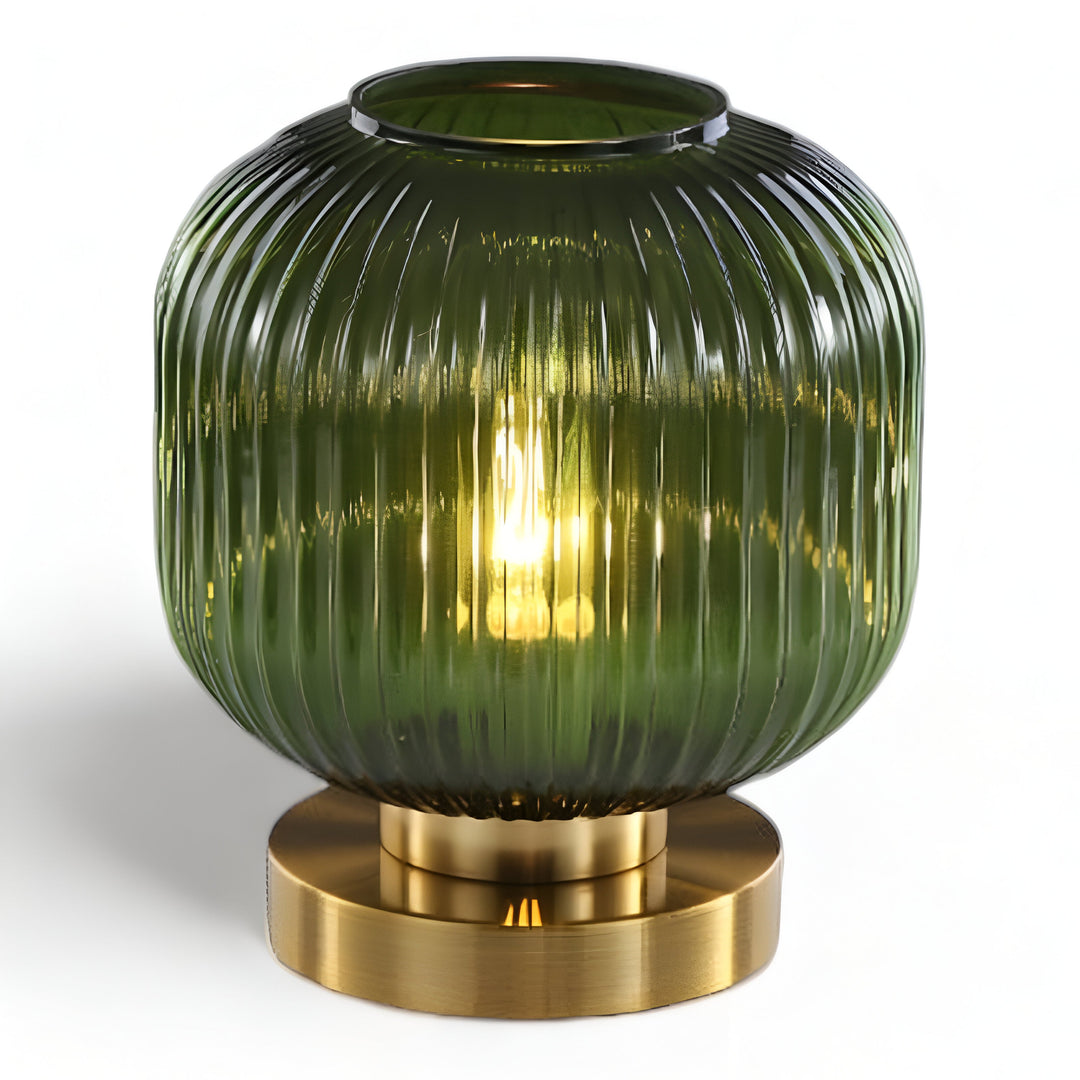 BowLift | Nordic Table Lamp with Ribbed Glass