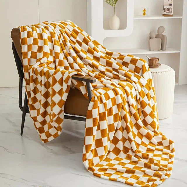Azura | Trendy Chessboard Blanket