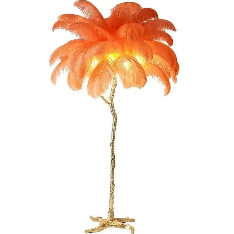 BowLift | LuxeOstral - Nordic Ostrich Feather Floor Lamp