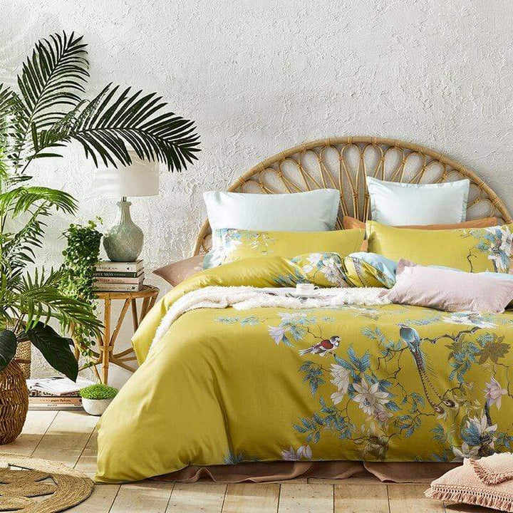 BowLift | TranquilGold – Soft Egyptian Cotton Pillowcase Set for Relaxing Sleep