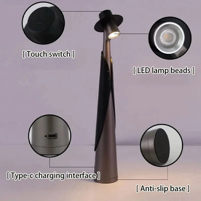 BowLift | Classic Touch LED Desk Lamp | Rechargeable Table Lamp