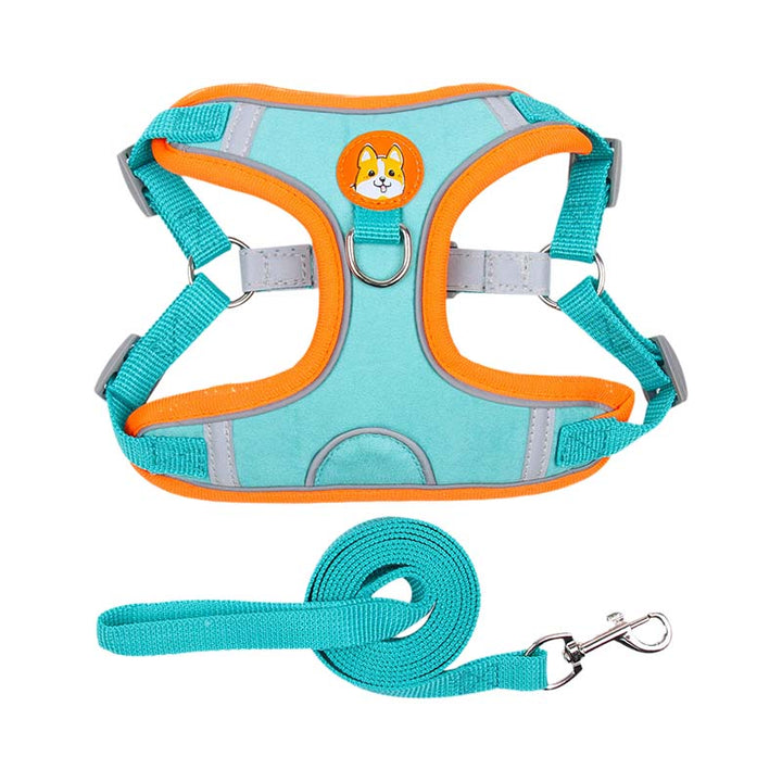 Azura | Reflective Pet Harness and Leash Set