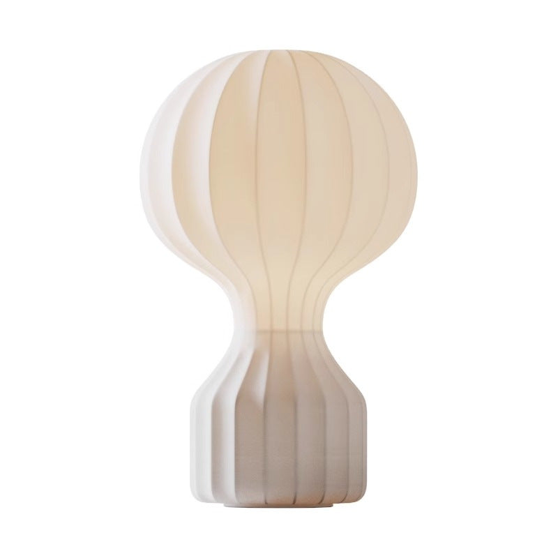 BowLift | Wabi Sabi Table Lamp with Silk Shade – Minimalist LED Lamp for Living Rooms and Dining Rooms