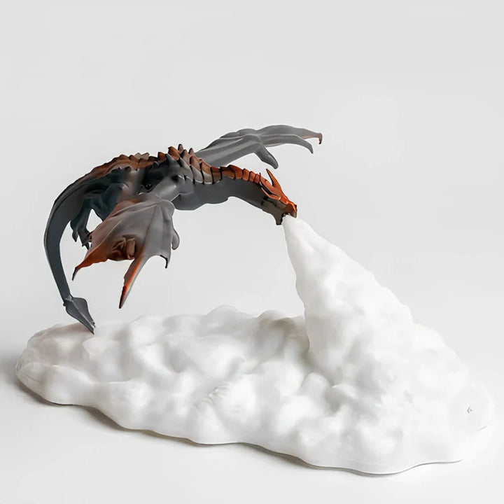 BowLift | LED Night Light with Dragon Flame – 3D Sculpture, USB Charging, Perfect for Gamers