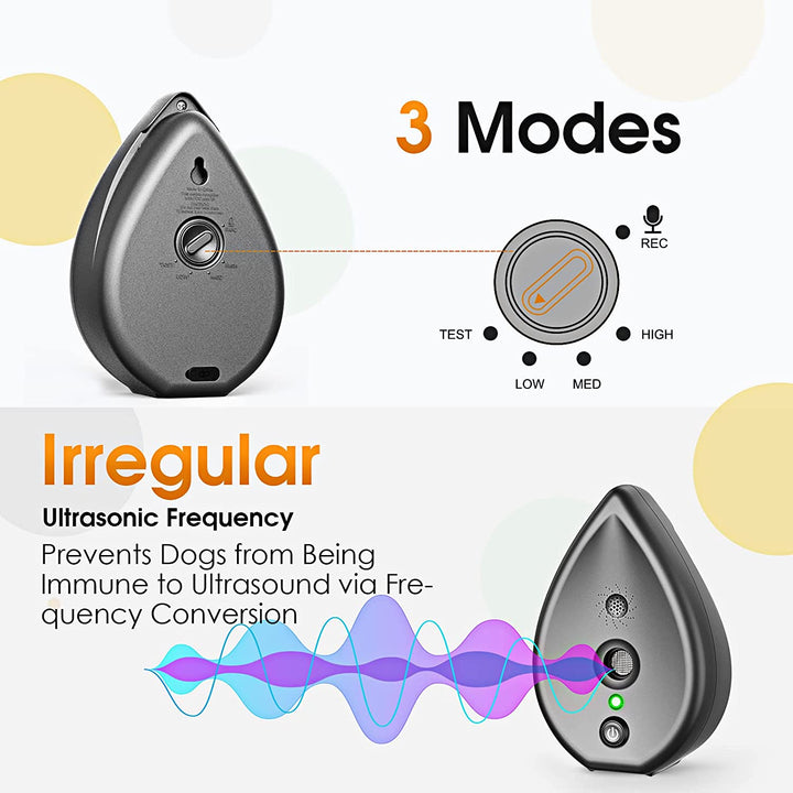 Azura | SilentHome Ultrasonic Bark Stopper – Wireless Anti-Barking Device for Indoor Use