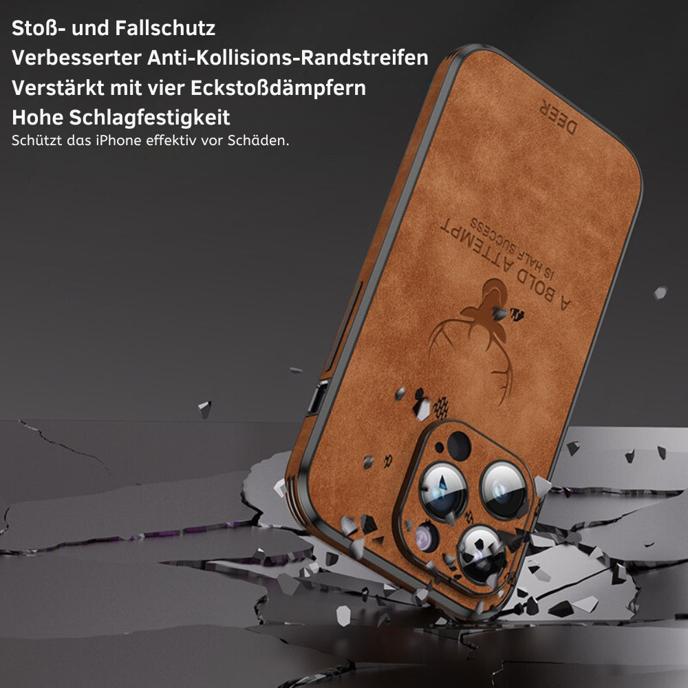 Azura | Deer - Luxury Leather iPhone Case with Stylish Design and Shockproof Protection