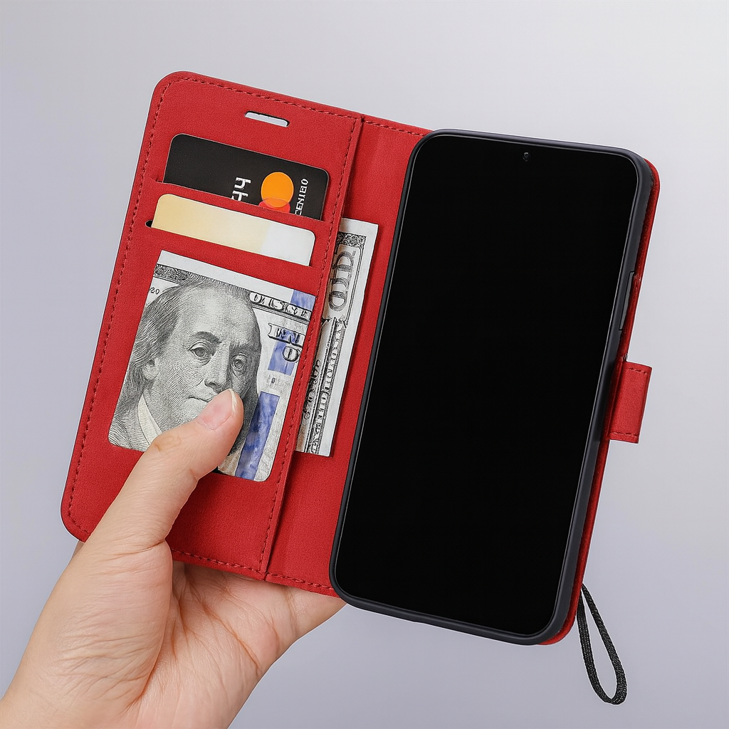 Azura | Leather Wallet Flip Phone Case