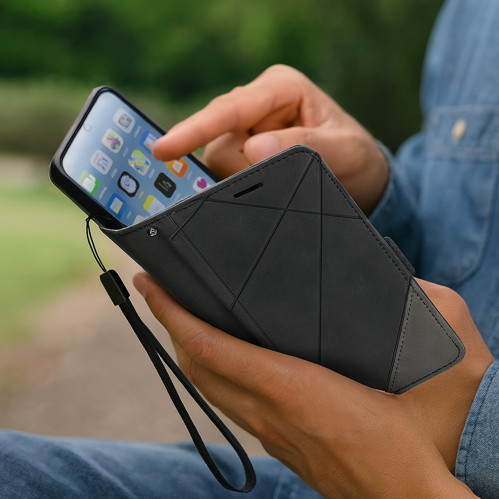 Azura | Leather Wallet Flip Phone Case