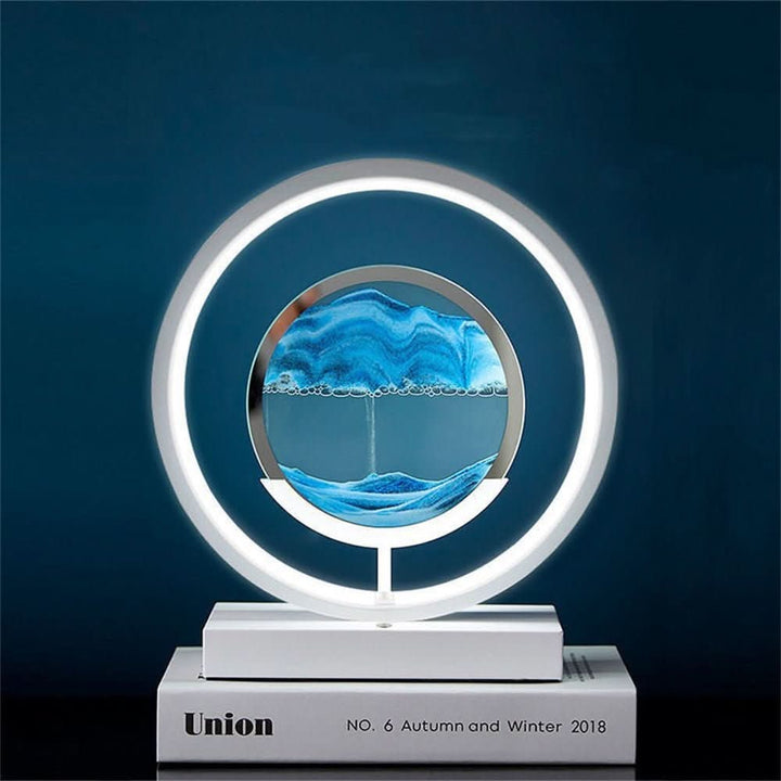 BowLift | 3D LED Sand Art Table Lamp with USB Charging for Relaxing Ambiance