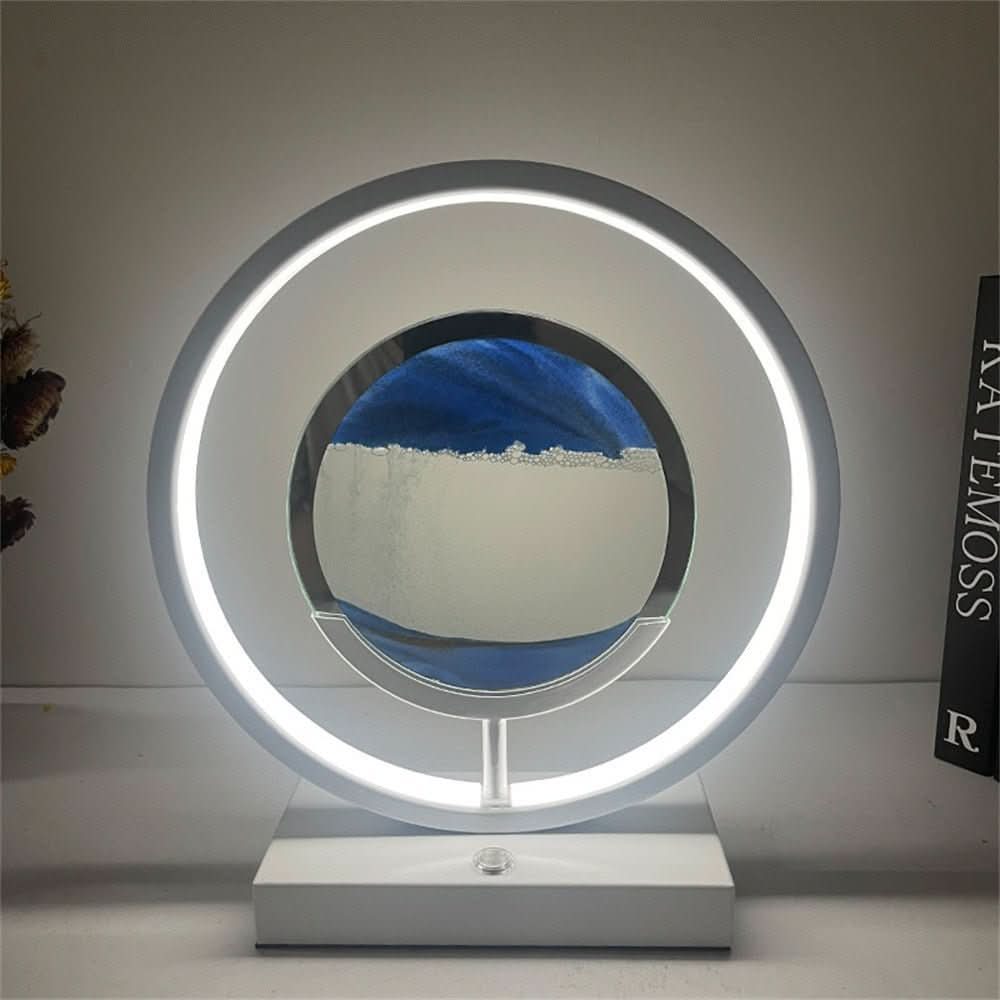 BowLift | 3D LED Sand Art Table Lamp with USB Charging for Relaxing Ambiance