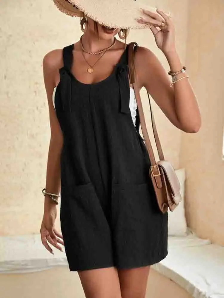 Carsen | Lightweight Linen Summer Romper