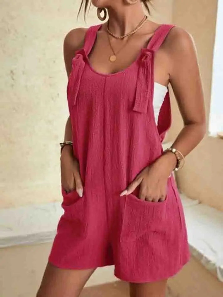 Carsen | Lightweight Linen Summer Romper
