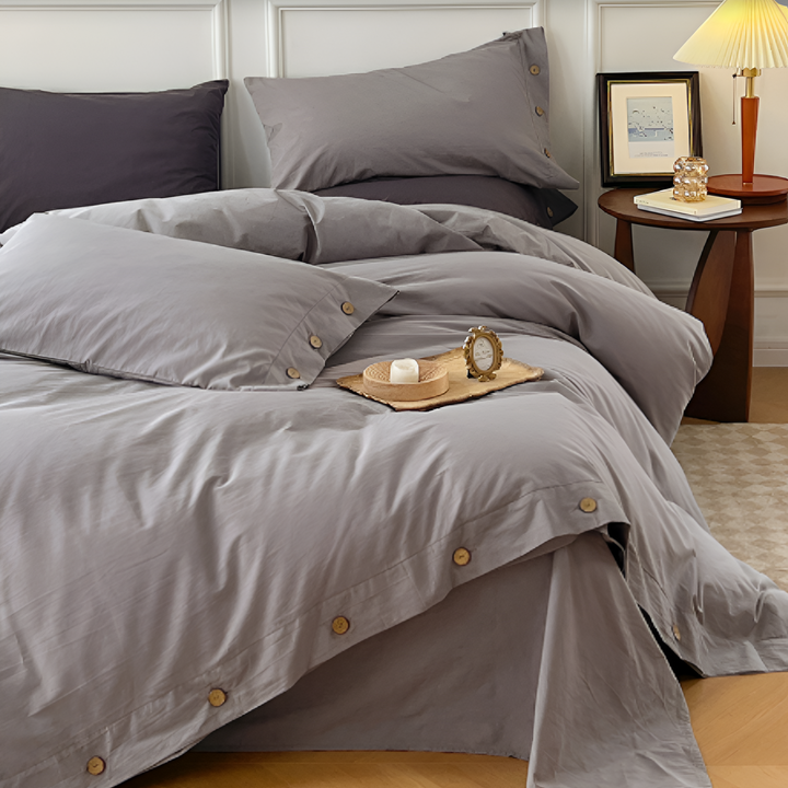 BowLift | Breathable Cotton Bedding Set with Two Pillowcases