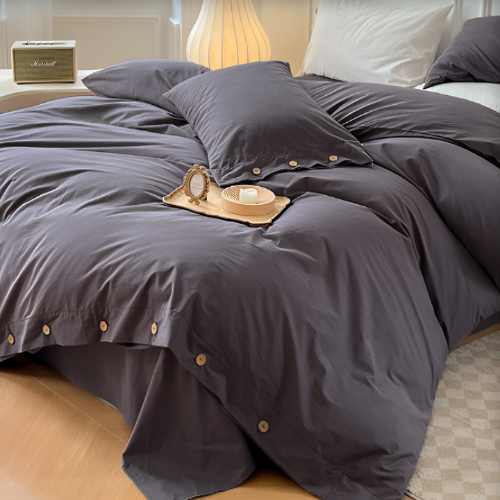 BowLift | Breathable Cotton Bedding Set with Two Pillowcases