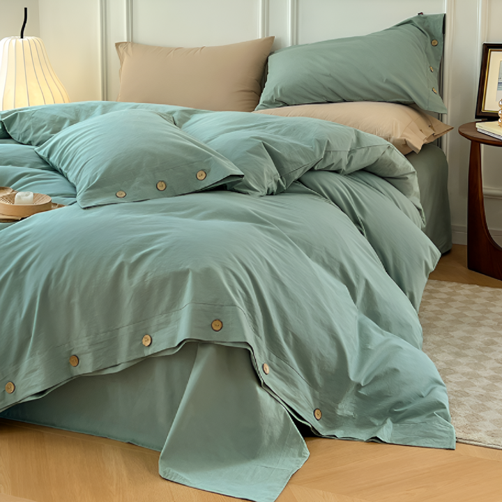BowLift | Breathable Cotton Bedding Set with Two Pillowcases