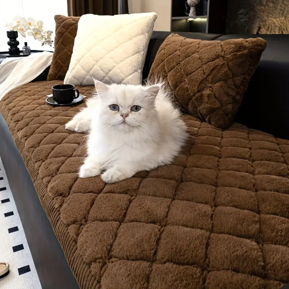 BowLift | Luxury Plush Diamond Stitched Sofa Cover