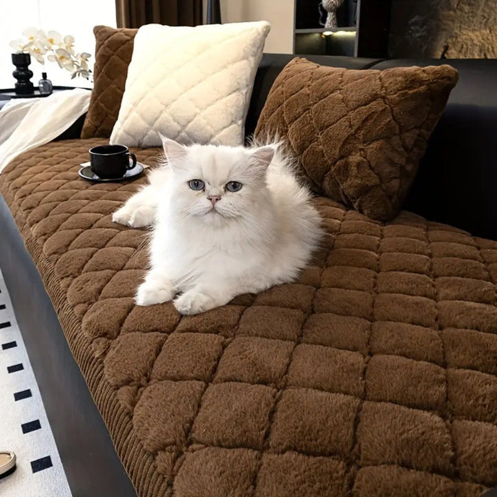 BowLift | Luxury Plush Diamond Stitched Sofa Cover