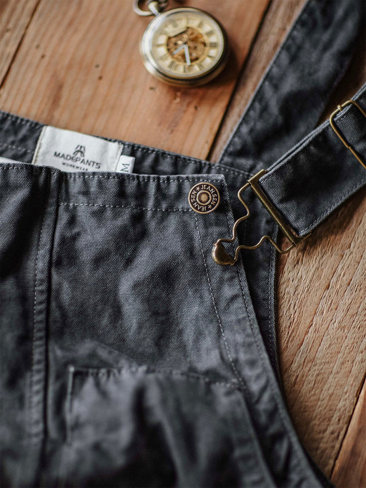 Canvas Cargo Dungarees for Men