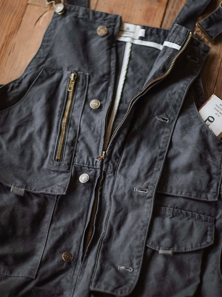 Canvas Cargo Dungarees for Men