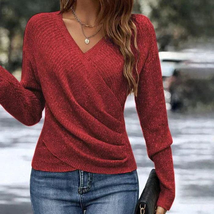 Madeline | Women’s Spring V-Neck Wrap Top