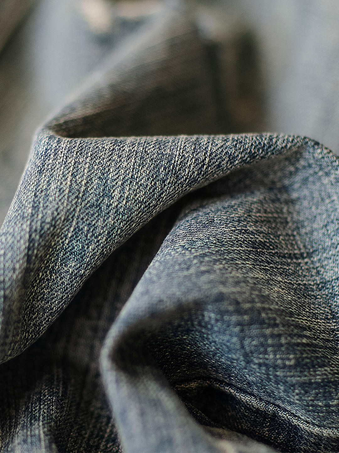 Men's Dungarees in Contrasting Distressed Denim