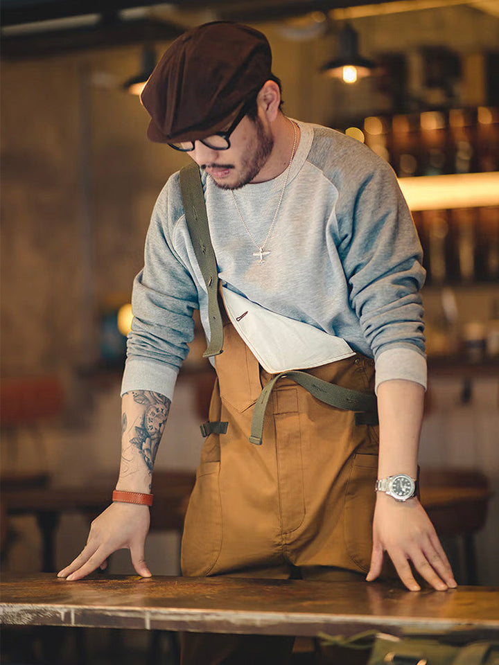 Relaxed Fit Stretch Overall for Men with Unique Pocket