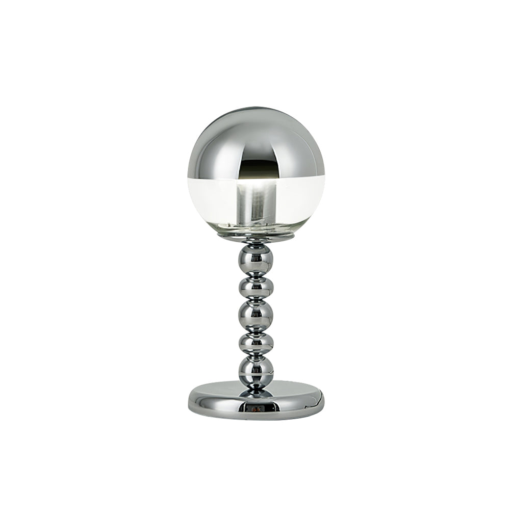 BowLift | MirrorGlow – Minimalist Chrome Table Lamp