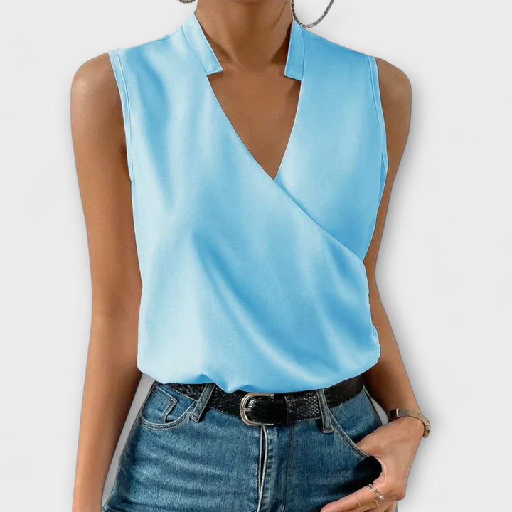 Loretta | Sophisticated V-Neck Top