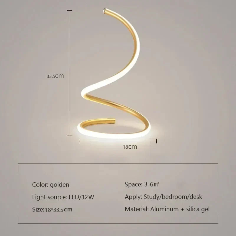 BowLift | GlowStream - Modern LED Table Lamp