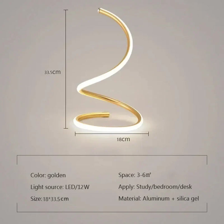 BowLift | GlowStream - Modern LED Table Lamp