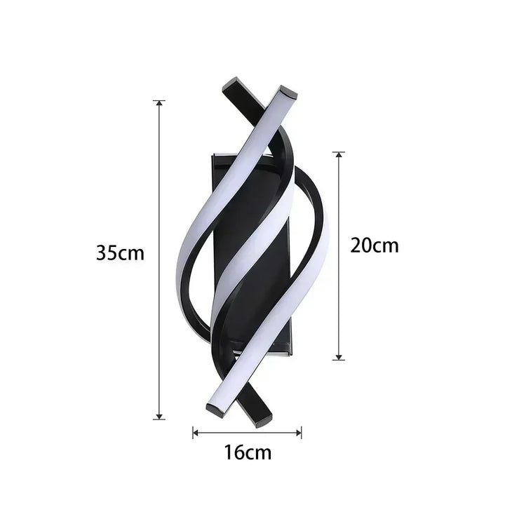 BowLift | Spiral-shaped wall light