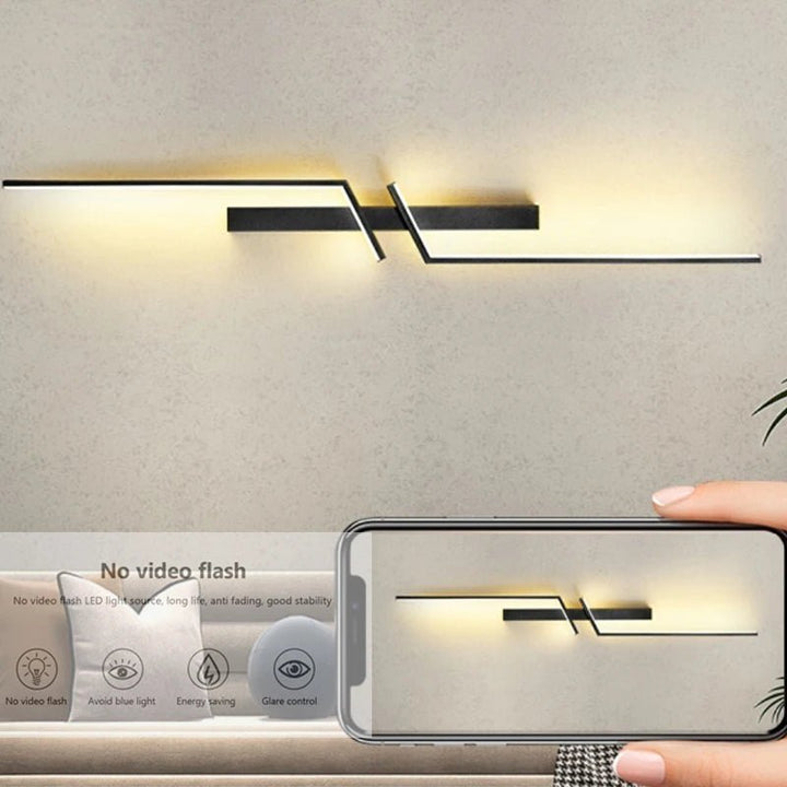 BowLift | Creative LED wall lamp with stripe design | Modern design