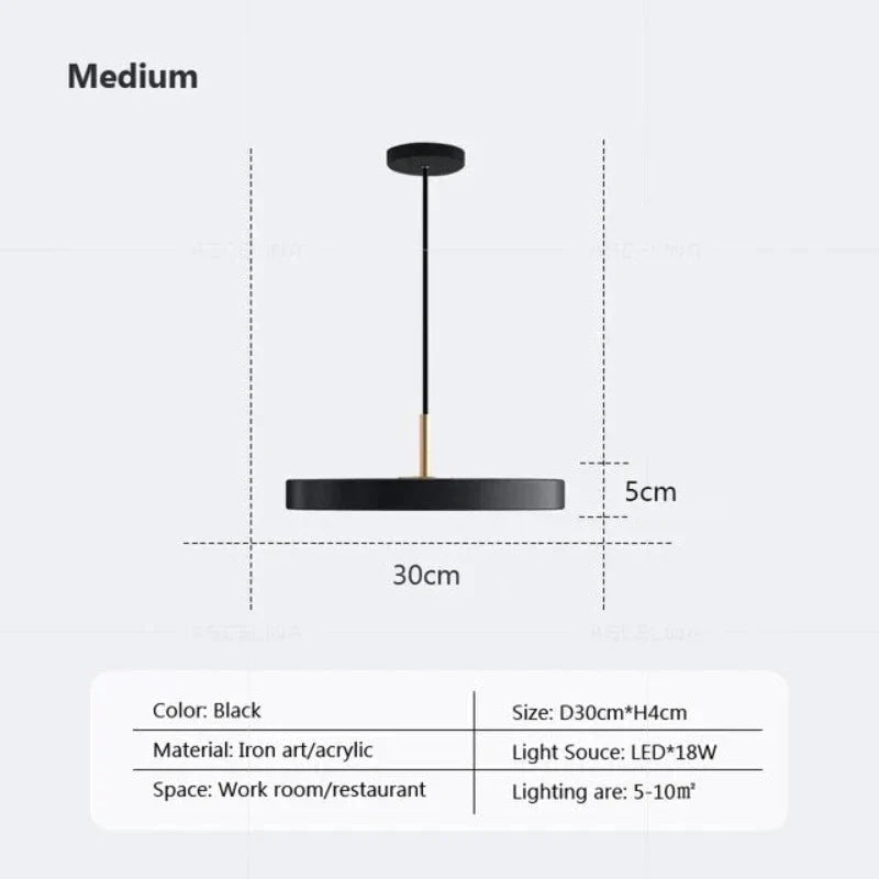 BowLift | Slim Disc Pendant Light