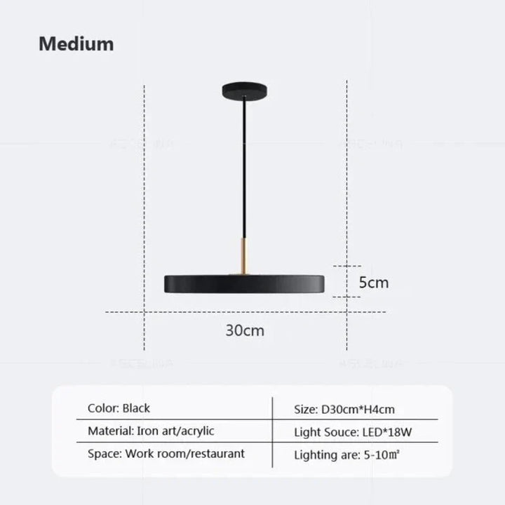 BowLift | Slim Disc Pendant Light