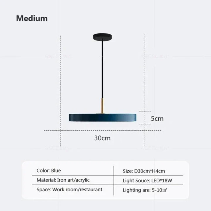 BowLift | Slim Disc Pendant Light