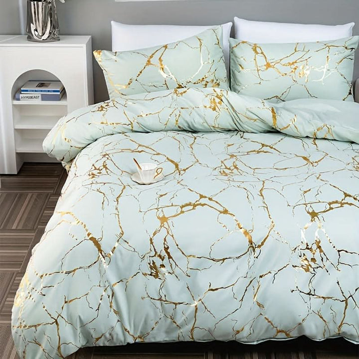 BowLift | Marble Design Duvet Cover Set for Modern Bedroom