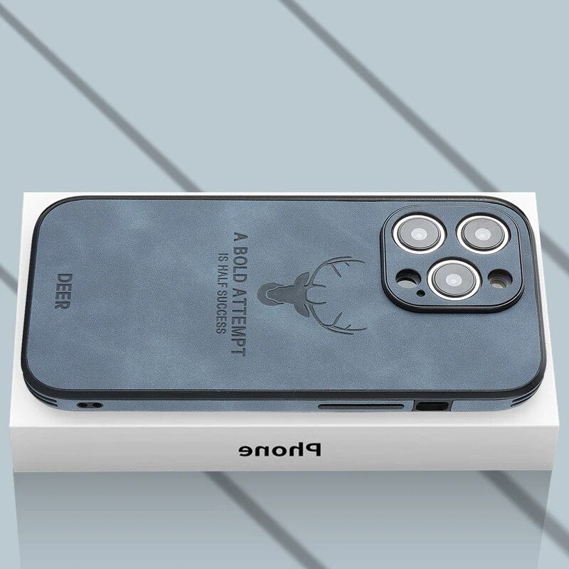 Azura | Deer - Luxury Leather iPhone Case with Stylish Design and Shockproof Protection