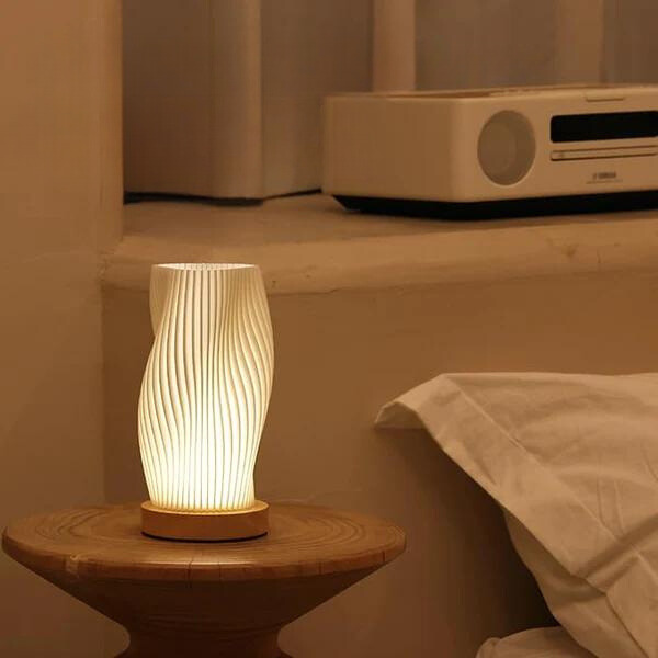 BowLift | USB-Driven & Elegant Wave-Design Table Lamp | WaveGlow