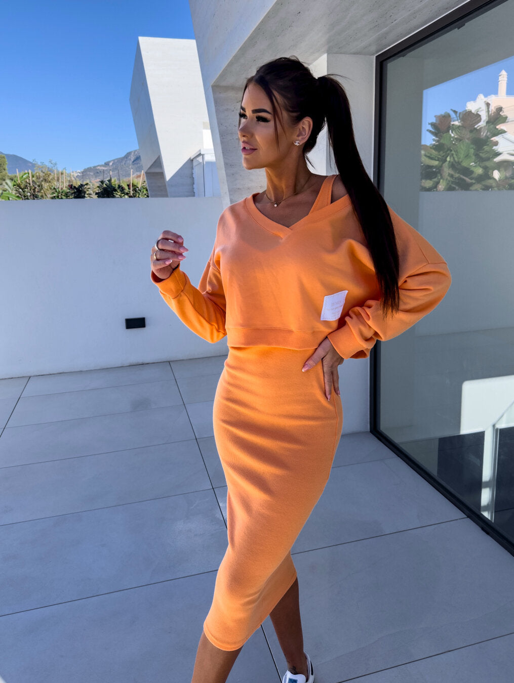 Olivia | Casual Sweatshirt & Dress Set
