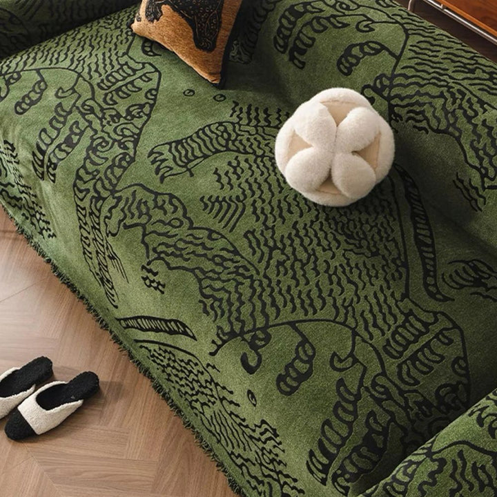 BowLift | Nature Sketch Pattern Sofa Cover
