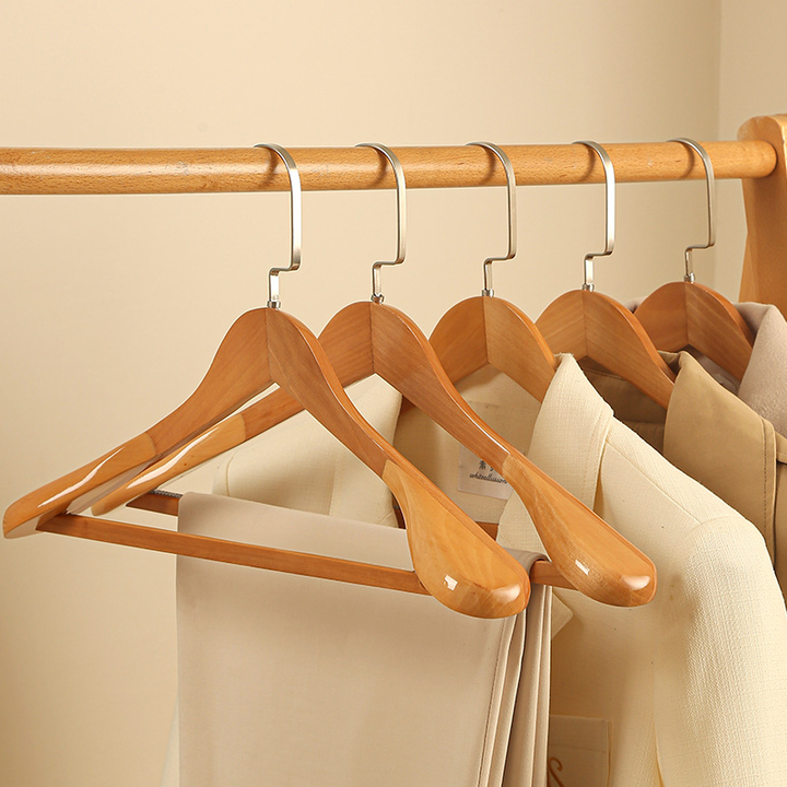 Azura | Luxury Wooden Clothes Hangers with Curved Design
