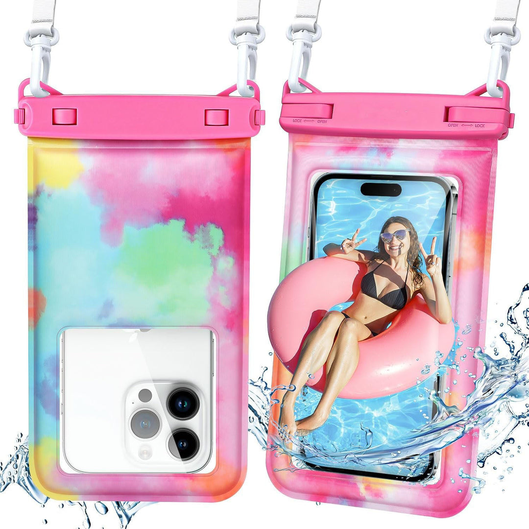 Unisex Waterproof Phone Case with Strap Azura