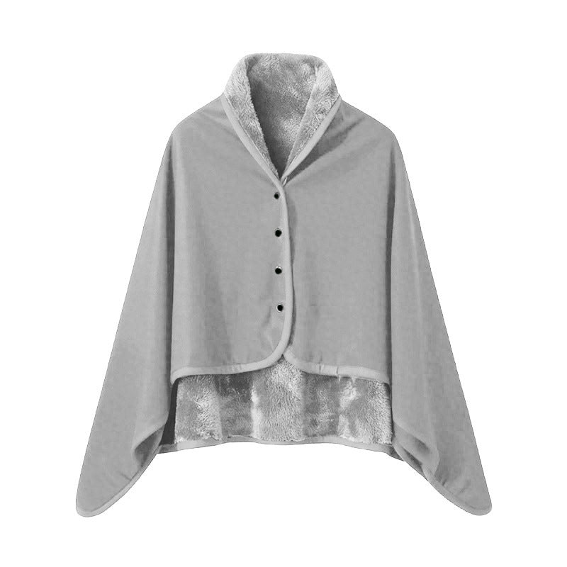 Ladies Elegant Snuggle Blanket with Collar Azura